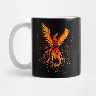 Rising Phoenix Bird Mug